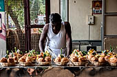 Street life around the Sri Meenakshi-Sundareshwarar Temple of Madurai. Tamil Nadu.  